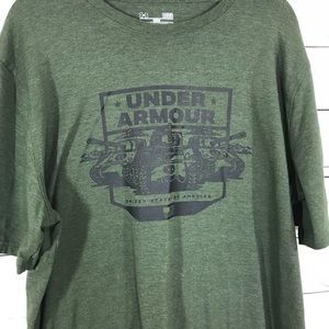 Under Armour USA Tanks Army Green Tee